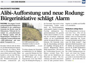 TIps PR Alibi Aufforstung